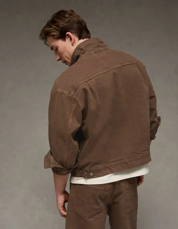 AE Relaxed Fit Denim Trucker Jacket