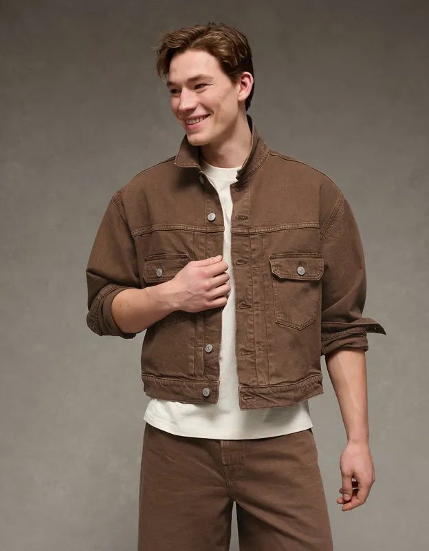 AE Relaxed Fit Denim Trucker Jacket