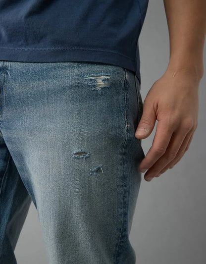 AE EasyFlex +TENCEL™ Fibers Ripped Slim Straight Jean