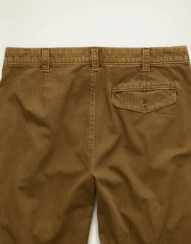 AE Loose Fit Lived-In Pleated Khaki Pant