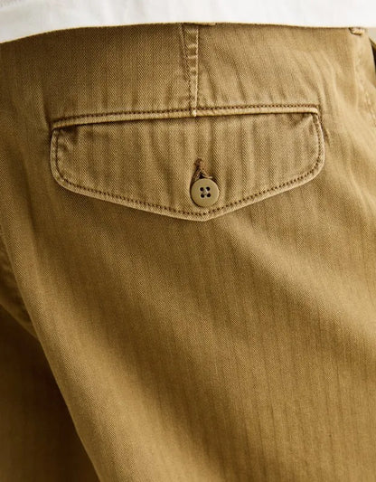 AE Loose Fit Lived-In Pleated Khaki Pant