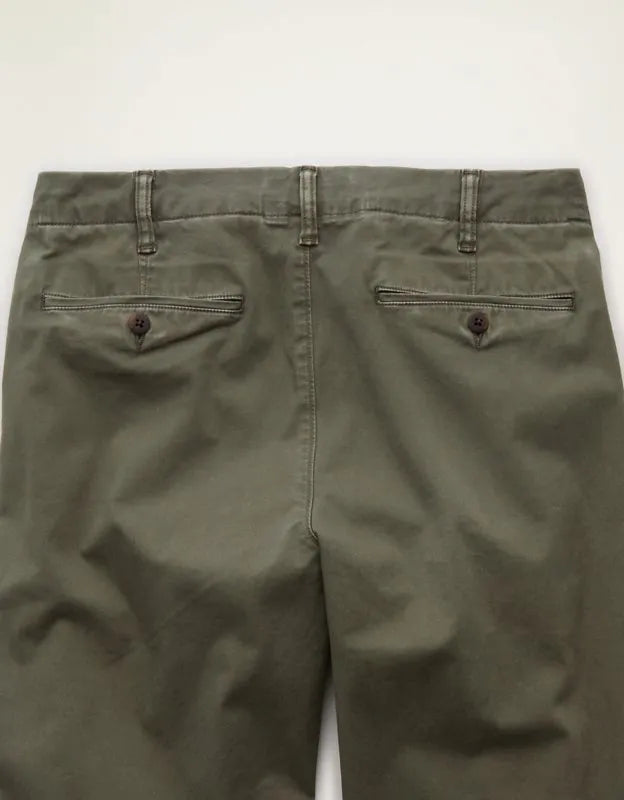 AE Flex Relaxed Straight Lived-In Khaki Pant