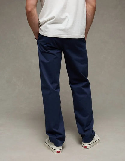 AE Flex Relaxed Straight Lived-In Khaki Pant