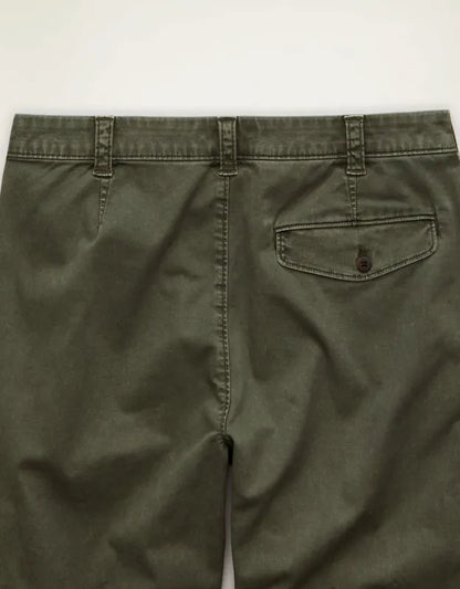 AE Loose Fit Lived-In Pleated Khaki Pant