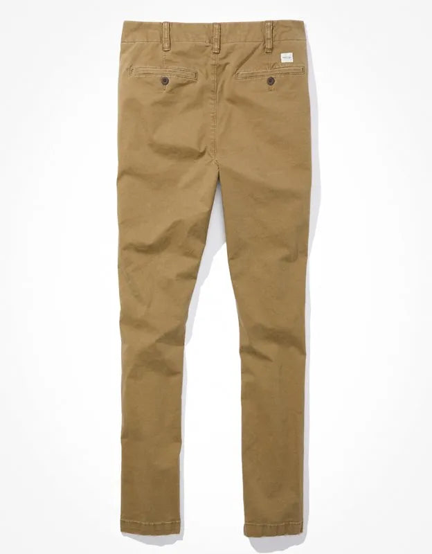 AE Flex Skinny Lived-In Khaki Pant