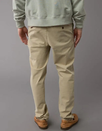 AE Flex Slim Straight Lived-In Khaki Pant