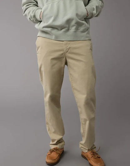 AE Flex Slim Straight Lived-In Khaki Pant