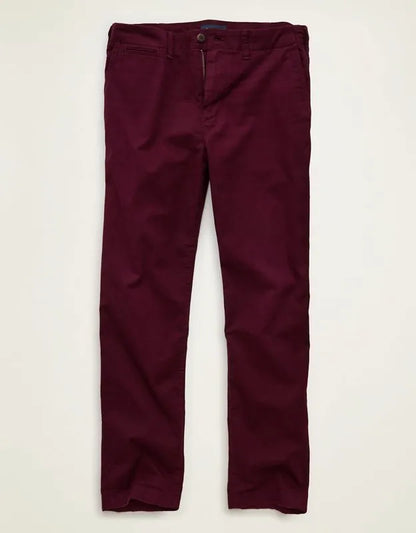 AE Flex Slim Straight Lived-In Khaki Pant