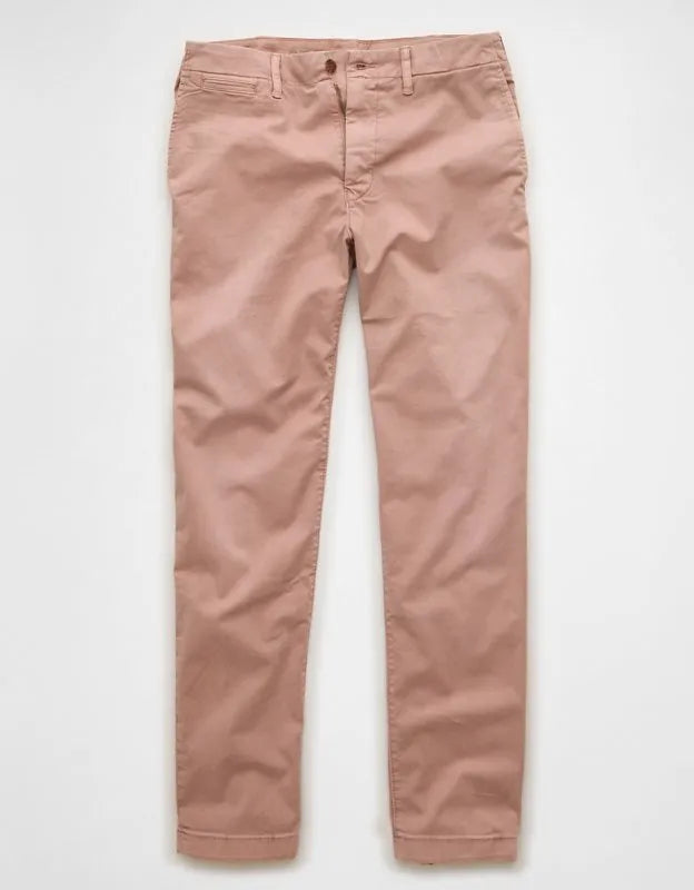 AE Flex Slim Straight Lived-In Khaki Pant