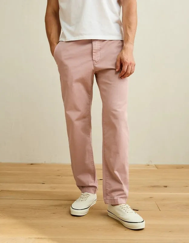 AE Flex Slim Straight Lived-In Khaki Pant