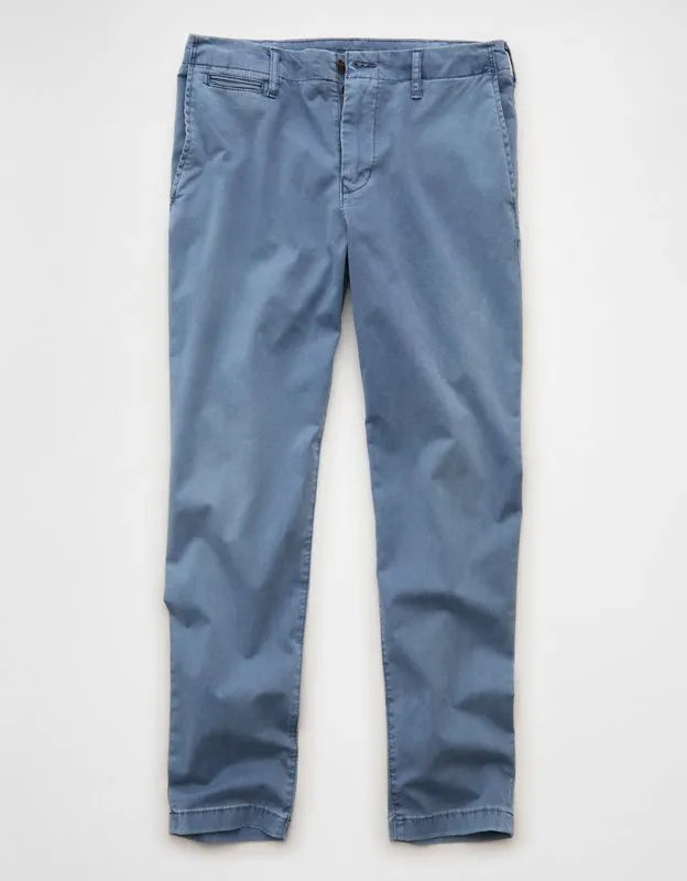 AE Flex Slim Straight Lived-In Khaki Pant