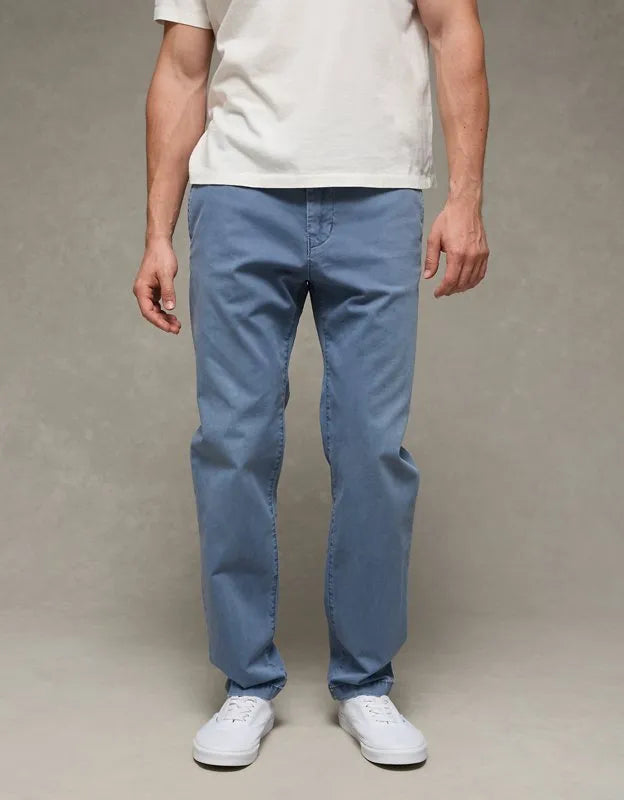 AE Flex Slim Straight Lived-In Khaki Pant