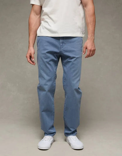 AE Flex Slim Straight Lived-In Khaki Pant