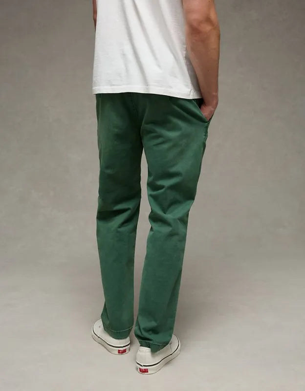 AE Flex Slim Straight Lived-In Khaki Pant