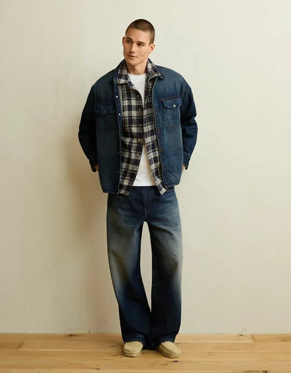 AE x Lamine Yamal Denim Overshirt