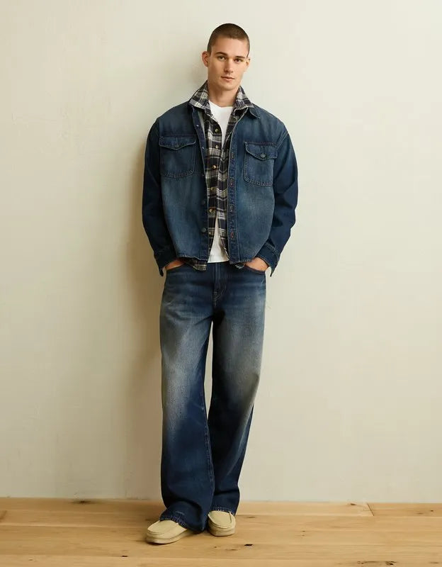 AE x Lamine Yamal Denim Overshirt