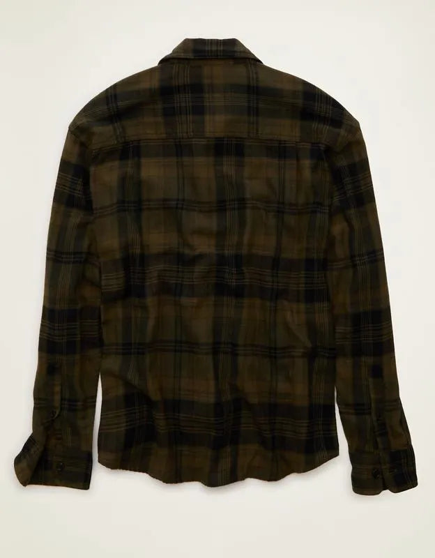 AE x Lamine Yamal Flannel Button-Up Shirt