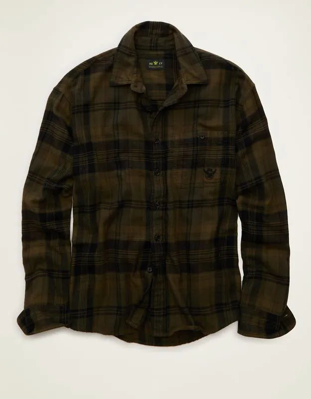 AE x Lamine Yamal Flannel Button-Up Shirt