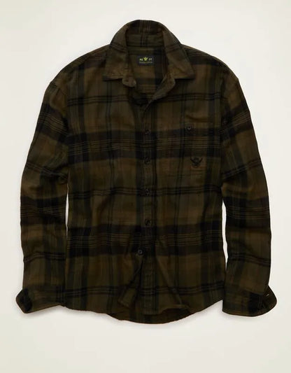 AE x Lamine Yamal Flannel Button-Up Shirt