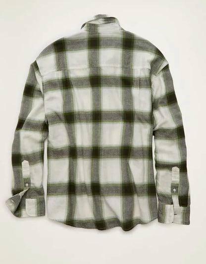 AE x Lamine Yamal Flannel Button-Up Shirt