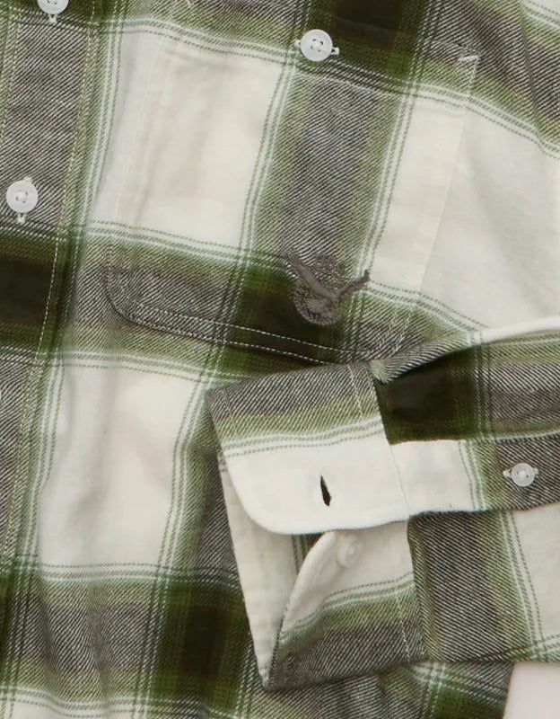 AE x Lamine Yamal Flannel Button-Up Shirt