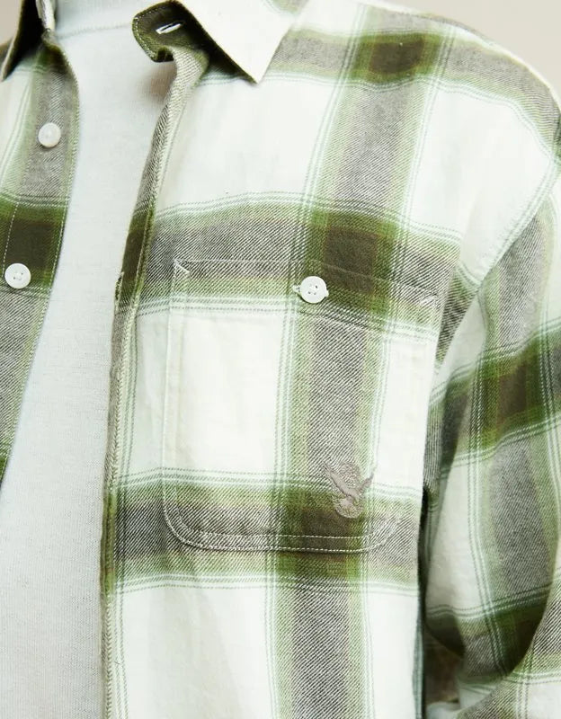 AE x Lamine Yamal Flannel Button-Up Shirt