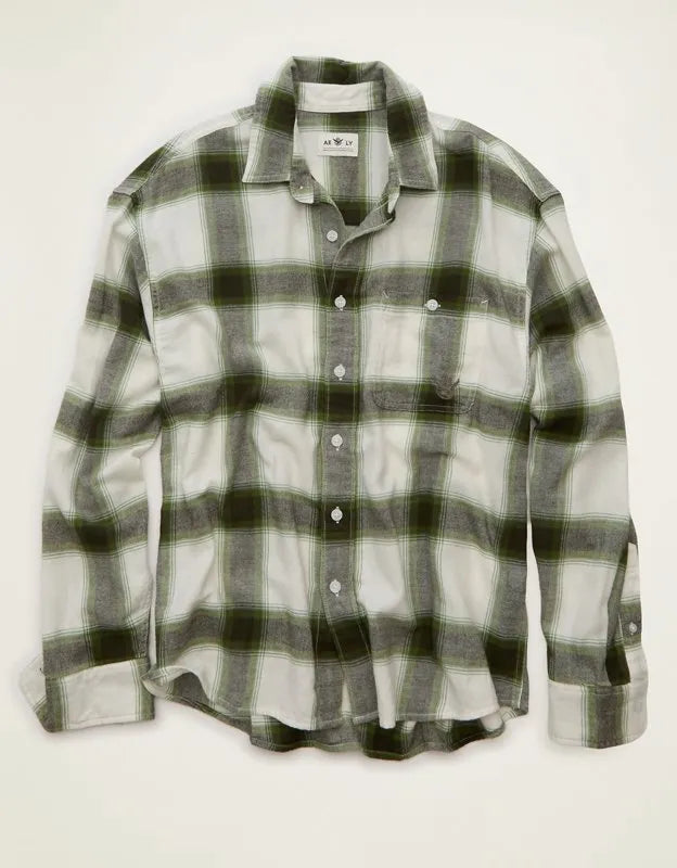 AE x Lamine Yamal Flannel Button-Up Shirt