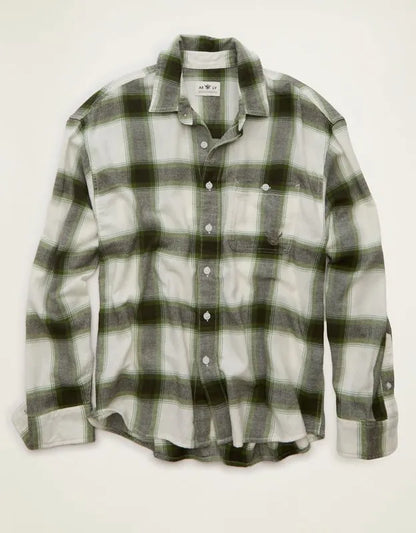 AE x Lamine Yamal Flannel Button-Up Shirt