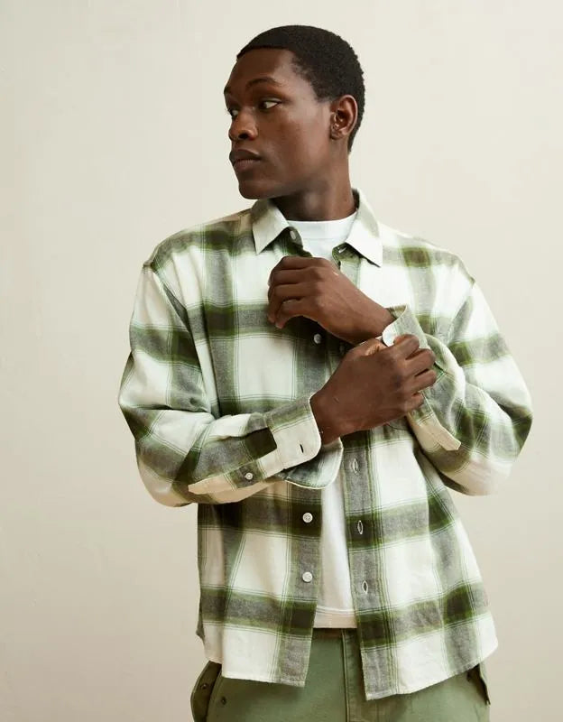 AE x Lamine Yamal Flannel Button-Up Shirt