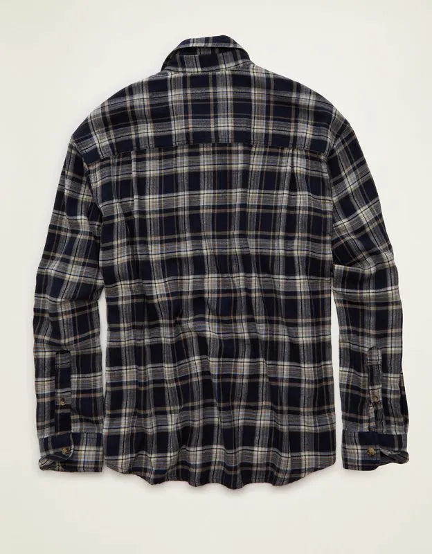 AE x Lamine Yamal Flannel Button-Up Shirt