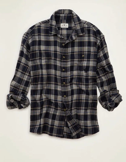 AE x Lamine Yamal Flannel Button-Up Shirt