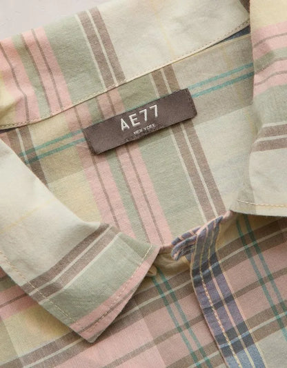 AE77 Madras Short-Sleeve Shirt