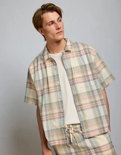 AE77 Madras Short-Sleeve Shirt