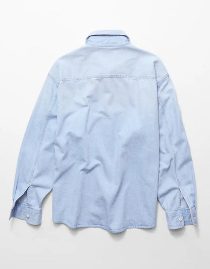 AE Relaxed Fit Denim Button-Up Shirt