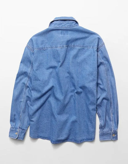 AE Relaxed Fit Denim Button-Up Shirt