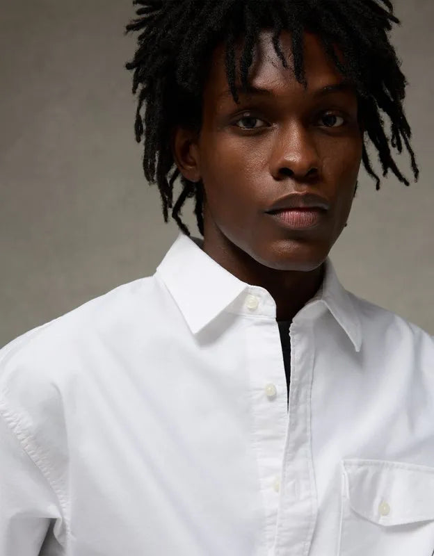 AE Relaxed Fit Oxford Button-Up Shirt