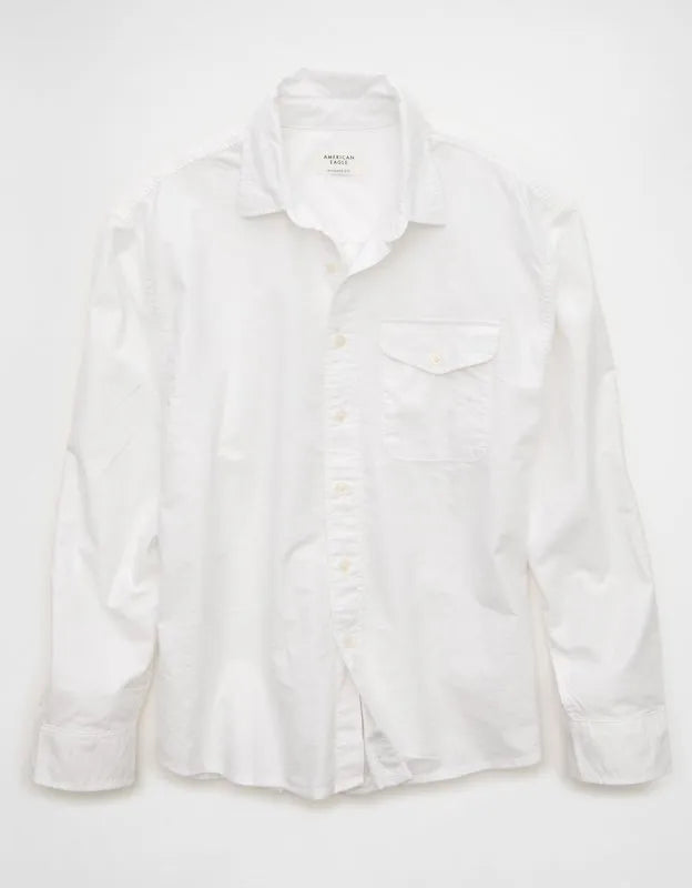 AE Relaxed Fit Oxford Button-Up Shirt