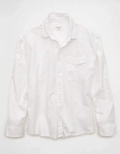 AE Relaxed Fit Oxford Button-Up Shirt