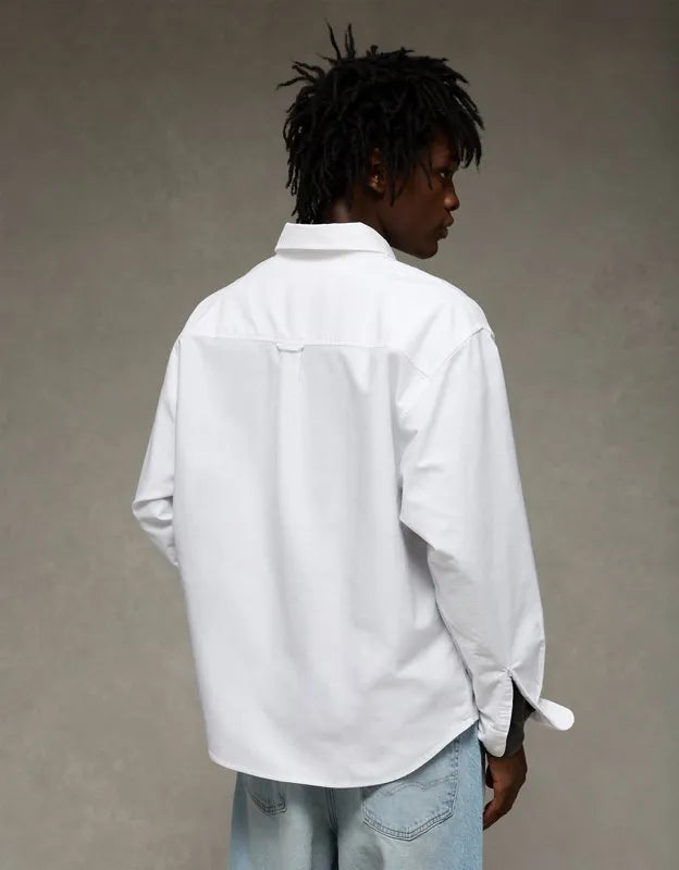 AE Relaxed Fit Oxford Button-Up Shirt