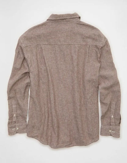 AE Relaxed Fit Linen-Blend Button-Up Shirt
