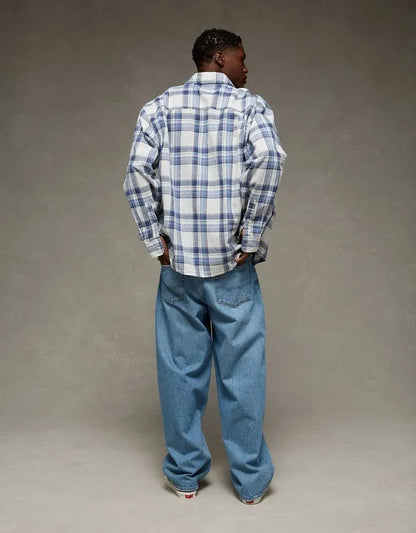 AE Relaxed Fit Linen-Blend Button-Up Shirt