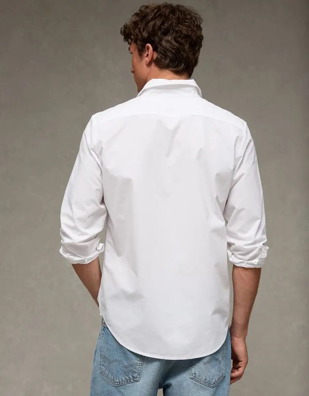 AE Slim Fit Poplin Button-Up Shirt