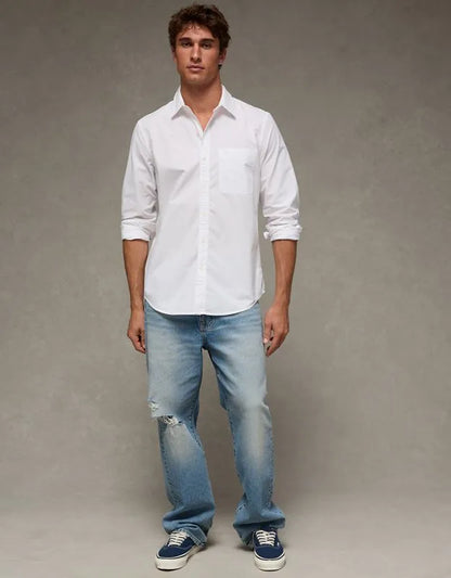 AE Slim Fit Poplin Button-Up Shirt