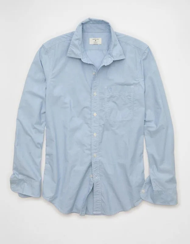 AE Slim Fit Poplin Button-Up Shirt