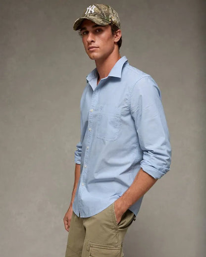 AE Slim Fit Poplin Button-Up Shirt
