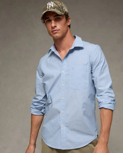AE Slim Fit Poplin Button-Up Shirt