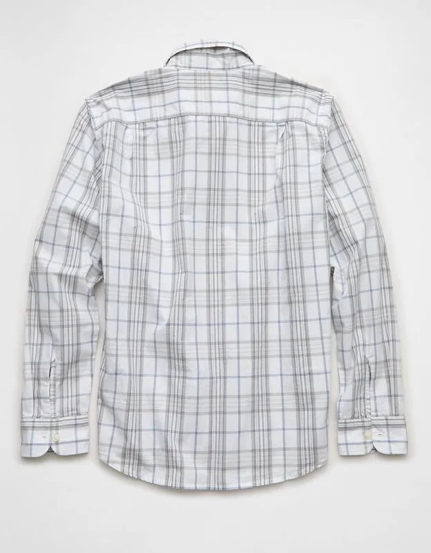 AE Standard Fit Poplin Button-Up Shirt