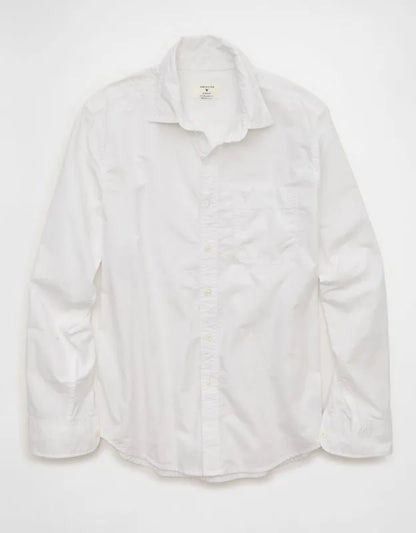 AE Standard Fit Poplin Button-Up Shirt