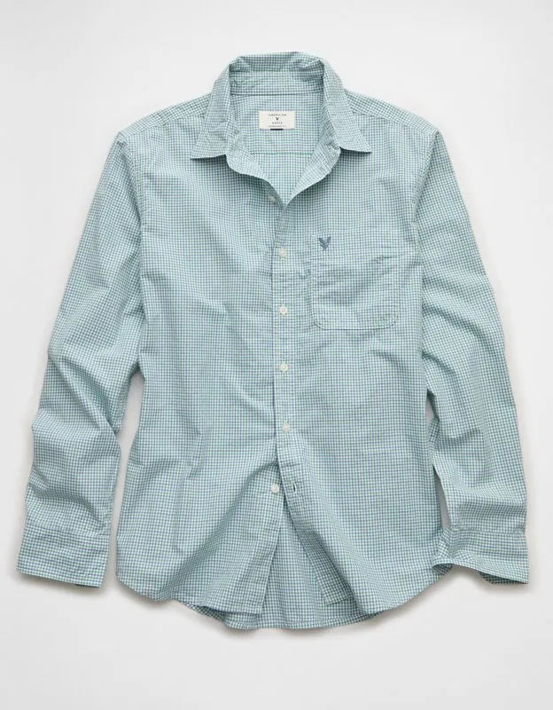 AE Standard Fit Poplin Button-Up Shirt