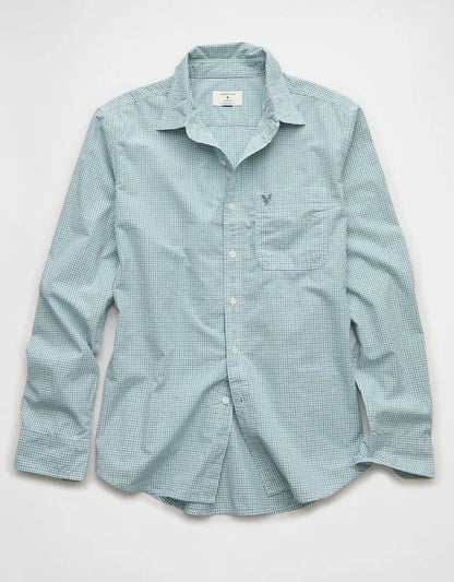 AE Standard Fit Poplin Button-Up Shirt